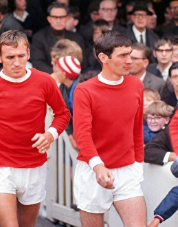 Paddy Crerand and Francis Burns - Manchester United Paddy Crerand and Francis Burns - Manchester United