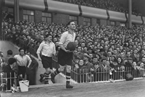 Port Vale captain Tommy Cheadle leads out his side for the 1954 FA Cup semi-final against Port Vale captain Tommy Cheadle leads out his side for the 1954 FA Cup semi-final against