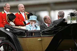 Images Dated 19th June 2012: The Queen with Prince Philip - Royal Ascot 2012