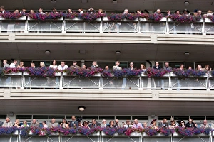Racegoers watch the action at the 2012 Ebor Festival Racegoers watch the action at the 2012 Ebor Festival