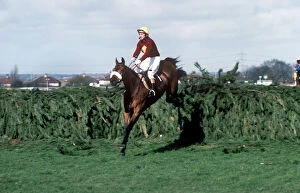 Red Rum clears the last on the way to winning the 1977 Grand National