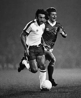 Images Dated 28th September 2010: Ricky Villa playing for an England XI in 1979