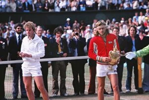 Images Dated 26th April 2010: Roscoe Tanner and Bjorn Borg - 1979 Wimbledon Championships
