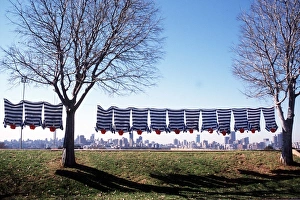 Images Dated 1st June 1995: Rugby shirts dry on a line