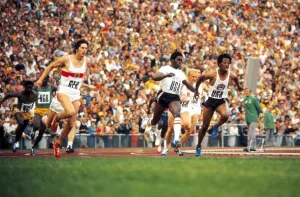 1972 Munich Olympics Mens 4x100m Relay Semi-Finals Heat One Print