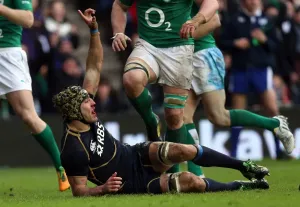 Six Nations Prints: Scotland v Ireland Six Nations Rugby Union Print, Murrayfield Stadium