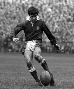 1971 Five Nations Rugby Union Print - Barry John at Cardiff Arms Park