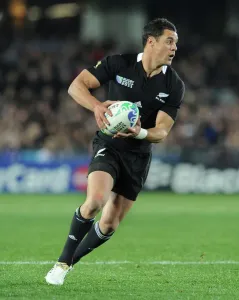 Rugby World Cup Prints: Dan Carter Rugby Print - 2011 World Cup Action