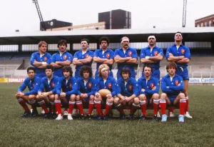 Six Nations Prints: The 1982 France team print at Cardiff Arms Park