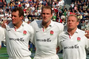 Six Nations Prints: Print of England's back row forwards in action