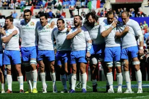 Six Nations Prints: Print of Italy vs Scotland Rugby Match