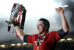 Six Nations Prints: Ryan Jones Print - Wales Rugby Union 2008 Six Nations Championship
