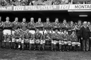 Six Nations Prints: 1985 Five Nations Print: Wales Team at Cardiff Arms Park
