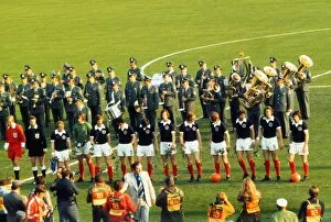 Images Dated 22nd October 2012: Scotland line-up to face Brazil - 1974 World Cup