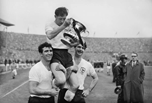 Spurs captain Danny Blanchflower after the 1962 FA Cup Final Spurs captain Danny Blanchflower after the 1962 FA Cup Final