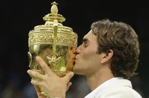 Tennis Prints: Roger Federer Print - 2012 Wimbledon Champion
