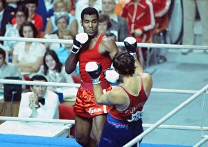 Images Dated 10th January 2012: Teofilo Stevenson on the way to winning gold at the 1976 Montreal Olympics