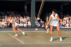 Winnie Shaw and Virgina Wade - 1970 Wightman Cup Winnie Shaw and Virgina Wade - 1970 Wightman Cup