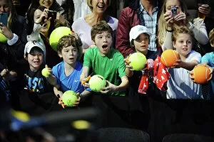Images Dated 26th November 2011: Young fans at the ATP World Tour Finals