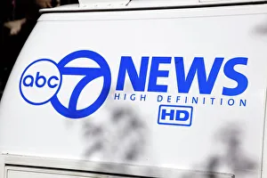 ABC 7 news van, Chicago, Illinois, America ABC 7 news van, Chicago, Illinois, America