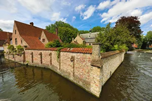 The Begijnhof and canal, Bruges, Belgium The Begijnhof and canal, Bruges, Belgium