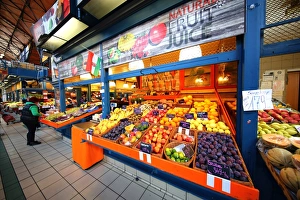 The Central Market Hall in Budapest, Hungary