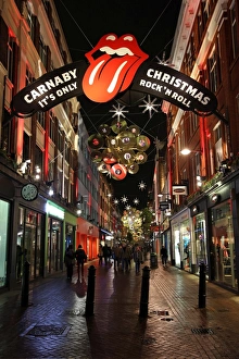 Christmas Lights and decorations in Carnaby Street, London Christmas Lights and decorations in Carnaby Street, London