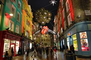 Images Dated 12th November 2012: Christmas Lights and decorations in Carnaby Street, London