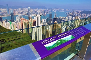 The city skyline of Hong Kong from the Victoria Peak Sky Terrace 428 in Hong Kong, China The city skyline of Hong Kong from the Victoria Peak Sky Terrace 428 in Hong Kong, China