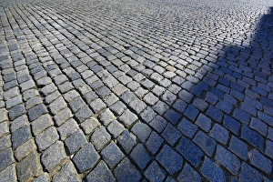 Cobblestones on a cobbled street in Prague, Czech Republic Cobblestones on a cobbled street in Prague, Czech Republic