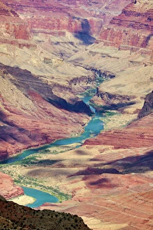 Images Dated 23rd September 2018: Colorado River in the Grand Canyon seen from the South Rim, Arizona, United States