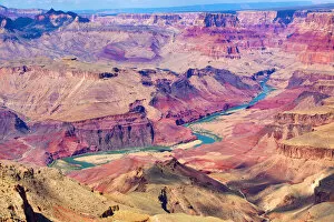Images Dated 23rd September 2018: Colorado River in the Grand Canyon seen from the South Rim, Arizona, United States