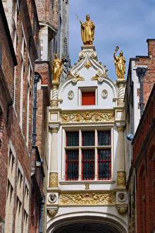 Covered arch between the City Hall, the Stadhuis, and Old Civil Registry leading into Burg Square Covered arch between the City Hall, the Stadhuis, and Old Civil Registry leading into Burg Square