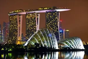 Supertree Grove Gallery: Gardens by the Bay and Marina Bay Sands Hotel, Singapore