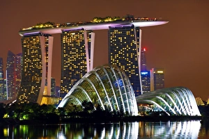 Gardens by the Bay and Marina Bay Sands Hotel, Singapore Gardens by the Bay and Marina Bay Sands Hotel, Singapore
