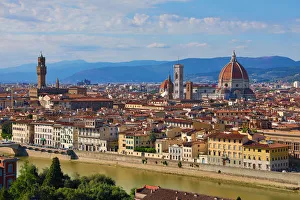 General city skyline view and the Duomo, Florence, Italy General city skyline view and the Duomo, Florence, Italy
