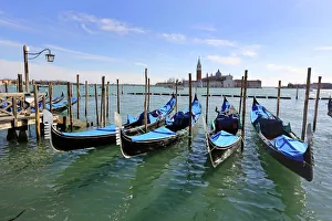 Gondolas and San Giorgio Maggiore in Venice, Italy Gondolas and San Giorgio Maggiore in Venice, Italy