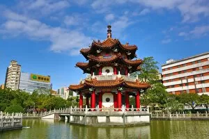 Pagoda in the 228 Peace Memorial Park in Taipei, Taiwan