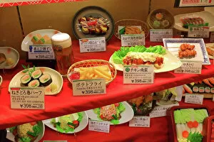 Plates Gallery: Plastic food dishes visual menu in Osaka, Japan