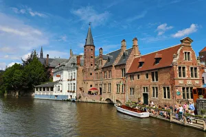 Quay of the Rosary or Rozenhoedkaai, Bruges, Belgium Quay of the Rosary or Rozenhoedkaai, Bruges, Belgium