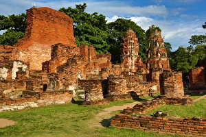 Ruins of Wat Mahathat Temple, Ayutthaya, Thailand Ruins of Wat Mahathat Temple, Ayutthaya, Thailand