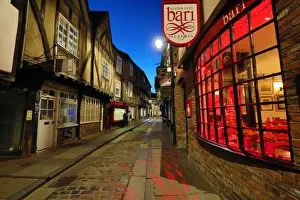 Shambles street scene with Tudor style buildings in York, Yorkshire, England Shambles street scene with Tudor style buildings in York, Yorkshire, England