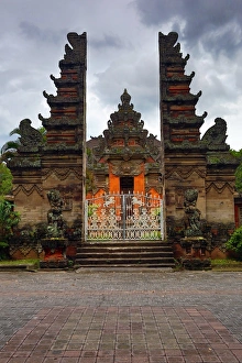 Temple in the Bali Museum, Denpasar, Bali, Indonesia Temple in the Bali Museum, Denpasar, Bali, Indonesia