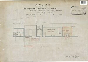 Images Dated 16th August 2018: D.E & C.R Beckenham Junction Station - Proposed Alterations on Down Platform [1903]