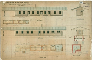British Railway History Prints: East Grinstead Station Waiting Shed High Level