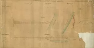 Images Dated 12th March 2013: Gloucester and Dean Forest Railway. Dock Branch. Severn Draw Bridge. General Plan and Elevation