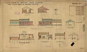Images Dated 13th February 2017: G.W.R Olton to Bentley Heath Widening - New Goods Shed at Solihull Station [1930]