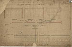 LS&SCR London Bridge Station - North West Wall, Internal Elevation (21/12/1864) LS&SCR London Bridge Station - North West Wall, Internal Elevation (21/12/1864)