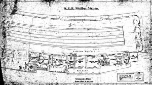 Images Dated 9th July 2013: N. E. R. Whitby Station - Whitby Town Station - As Existing (1928) Plan