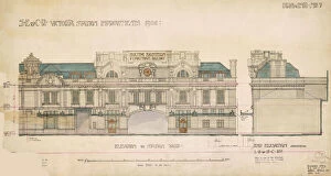 Images Dated 3rd February 2012: Victoria Station. SECR. Victoria Station Improvements 1906 Elevation
